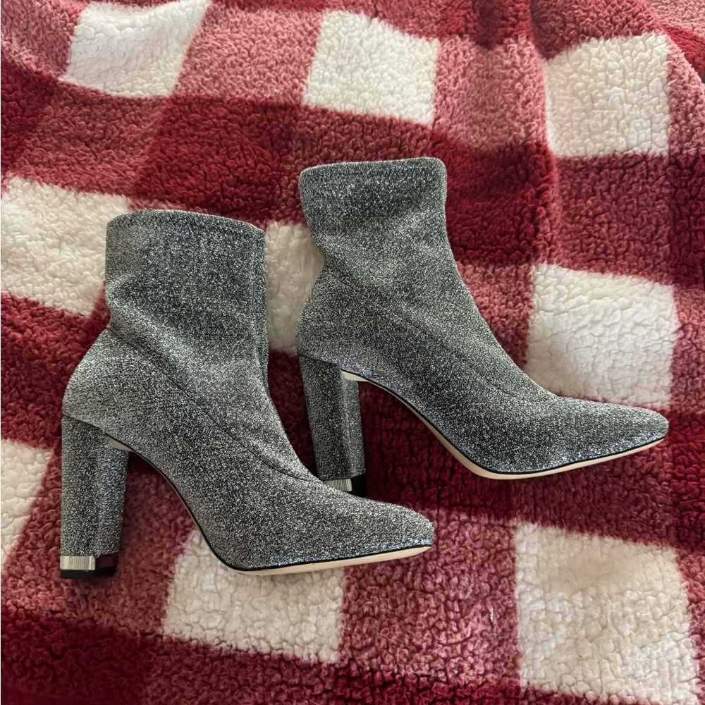 MICHAEL Michael Kors Silver Heeled Boots